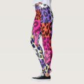 Farbiges Leopard-Skin-Muster #25 Leggings (Links)