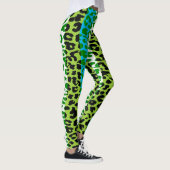 Farbiges Leopard-Skin-Muster #28 Leggings (Rechts)