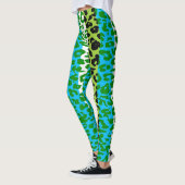 Farbiges Leopard-Skin-Muster #28 Leggings (Links)