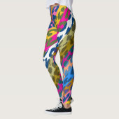 Farbiges Leopard-Skin-Muster #29 Leggings (Links)