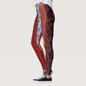 Farbiges Leopard-Skin-Muster #32 Leggings (Links)