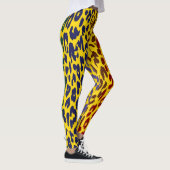 Farbiges Leopard-Skin-Muster #36 Leggings (Rechts)