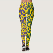 Farbiges Leopard-Skin-Muster #36 Leggings (Rückseite)