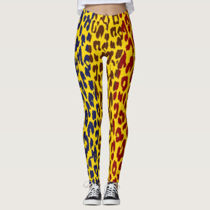 Farbiges Leopard-Skin-Muster #36 Leggings