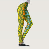 Farbiges Leopard-Skin-Muster #4 Leggings (Rechts)