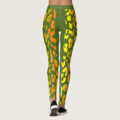 Farbiges Leopard-Skin-Muster #4 Leggings (Rückseite)