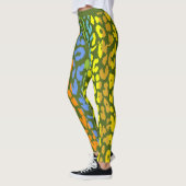 Farbiges Leopard-Skin-Muster #4 Leggings (Links)
