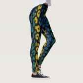 Farbiges Leopard-Skin-Muster #9 Leggings (Rechts)