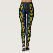 Farbiges Leopard-Skin-Muster #9 Leggings (Rückseite)