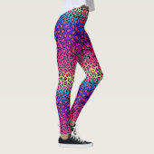 Farbiges Leopardenhautmuster Leggings (Rechts)