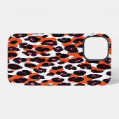Farbiges Leopardenmuster: Nahtloses Design. iPhone Hülle (Rückseite (Horizontal))