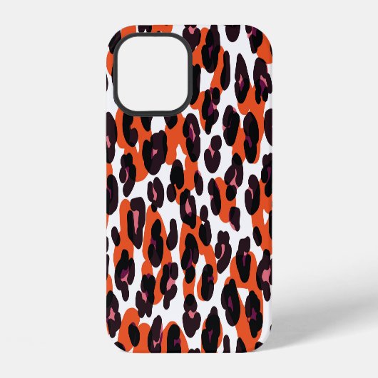 Farbiges Leopardenmuster: Nahtloses Design. iPhone Hülle (Rückseite)