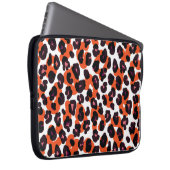 Farbiges Leopardenmuster: Nahtloses Design. Laptopschutzhülle (Vorne Rechts)