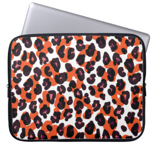 Farbiges Leopardenmuster: Nahtloses Design. Laptopschutzhülle
