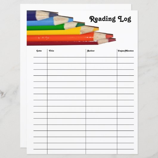 Farbiges Lesekopapierblatt (Vorne/Hinten)