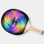 Farbiges Lichtbild - Tischtennis Schläger (Seitenansicht)