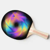 Farbiges Lichtbild - Tischtennis Schläger (Seitenansicht)