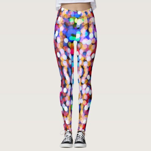 Farbiges Lichtmuster Leggings (Vorderseite)