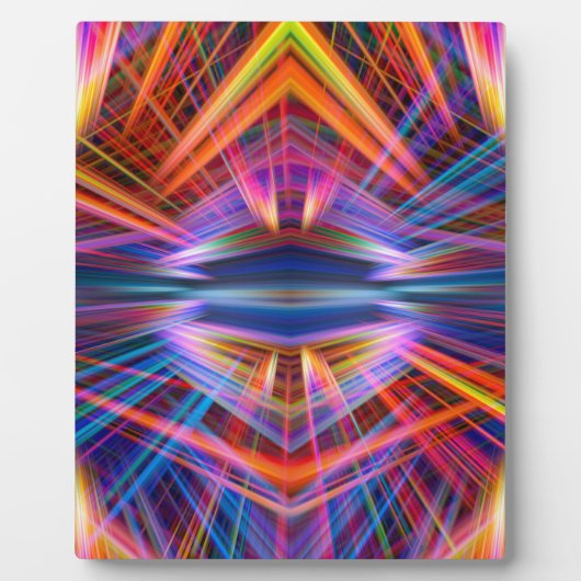 Farbiges Lichtstrahlmuster Fotoplatte (Vorderseite)