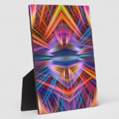 Farbiges Lichtstrahlmuster Fotoplatte (Seite)