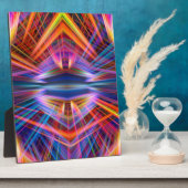 Farbiges Lichtstrahlmuster Fotoplatte (Seite)