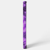 Farbiges Lila Fraktal Samsung Galaxy Hülle (Linke Seite)