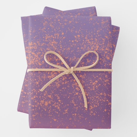 Farbiges Lila und Abstraktes Geschenkpapier (Beispiel)