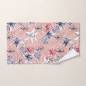 Farbiges Lilienmuster Badhandtuch Set (Handtuch)