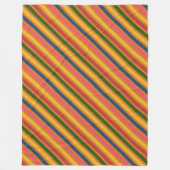 Farbiges Linienmuster Fleecedecke (Vorderseite)