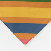 Farbiges Linienmuster Fleecedecke (Ecke)