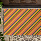 Farbiges Linienmuster Fußmatte