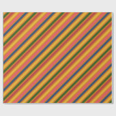 Farbiges Linienmuster Geschenkpapier (Flach)