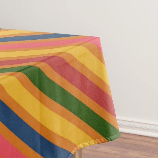 Farbiges Linienmuster Tischdecke (Beispiel)