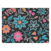 Farbiges Linoprint-Muster Tischdecke (Vorderseite (Horizontal))