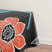 Farbiges Linoprint-Muster Tischdecke (Beispiel)