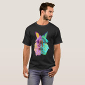 Farbiges Lionhead-Kaninchen T-Shirt (Vorne ganz)