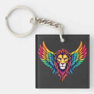 Farbiges Lionheart Schlüsselanhänger