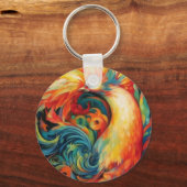Farbiges Lockdesign Schlüsselanhänger (Rückseite)