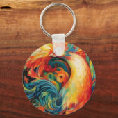 Farbiges Lockdesign Schlüsselanhänger (Vorderseite)