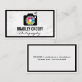 Farbiges Logo für Kamerasymbole Visitenkarte (Vorne/Hinten)