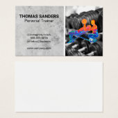 Farbiges Logo für Personal Trainer | Dumbells (Vorne & Hinten)