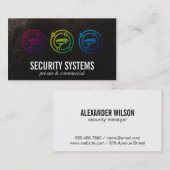 Farbiges Logo für Sicherheitskameras Visitenkarte (Vorne/Hinten)