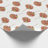 Farbiges Lollipop-Wrapping-Papier für den Swirl Geschenkpapier (Ecke)