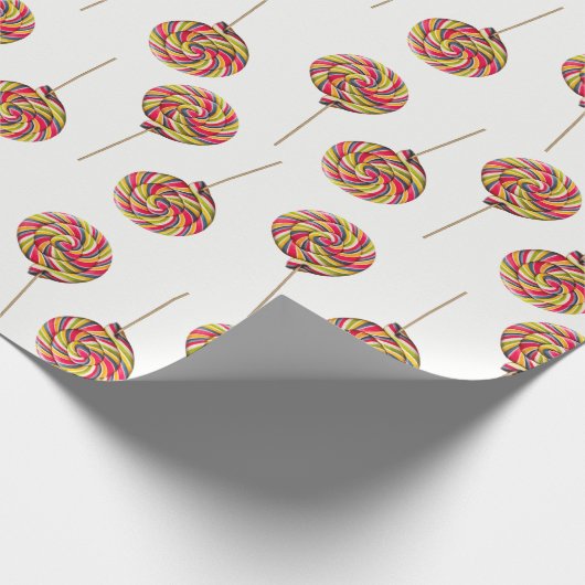 Farbiges Lollipop-Wrapping-Papier für den Swirl Geschenkpapier (Ecke)