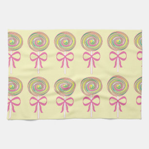 Farbiges Lollipopmuster Handtuch