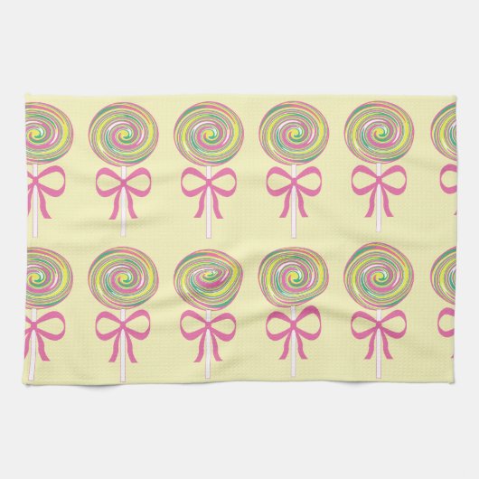 Farbiges Lollipopmuster Handtuch (Horizontal)