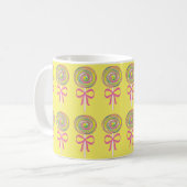 Farbiges Lollipopmuster Kaffeetasse (Vorderseite Links)