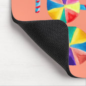 Farbiges Lollipopmuster Mousepad (Ecke)