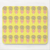Farbiges Lollipopmuster Mousepad (Vorne)