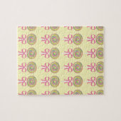 Farbiges Lollipopmuster Puzzle (Horizontal)